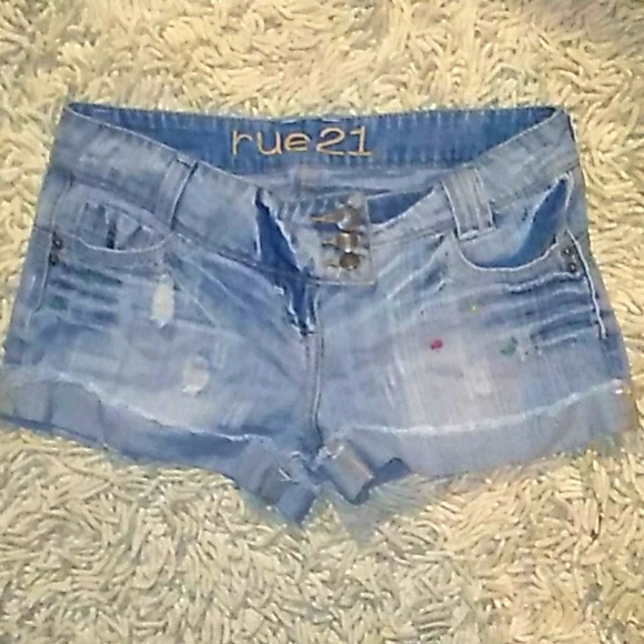 Rue 21 jean shorts size 3/4 - Picture 1 of 8